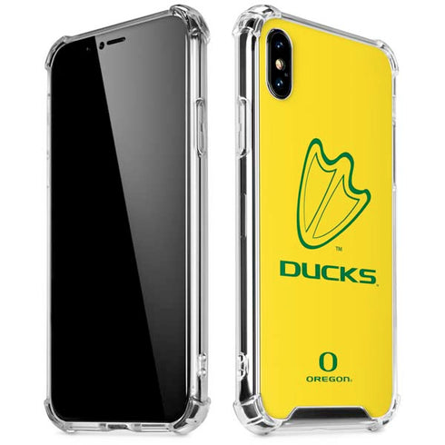 University of Oregon Ducks Logo iPhone XS Max Clear Case